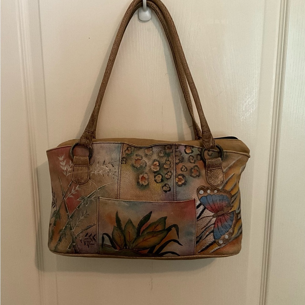 Anna by Anuschka hand-painted leather handbag